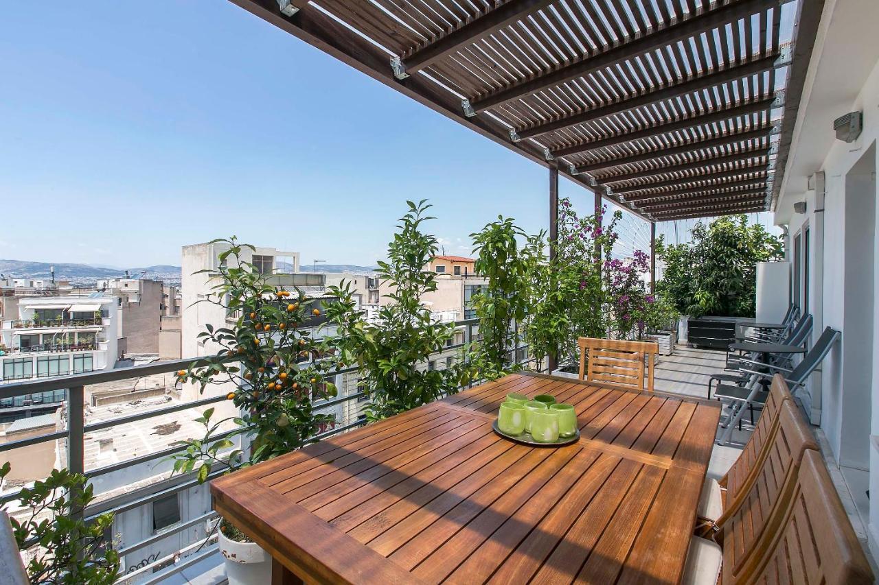 Appartement Acropolis Panorama View Penthouse With Private Terraces A Contemporary Parthenon à Athènes Extérieur photo